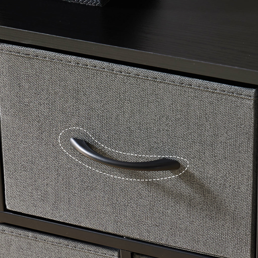 Cajonera Organizadora de Tela 5 Cajones ZUNMOS Gris